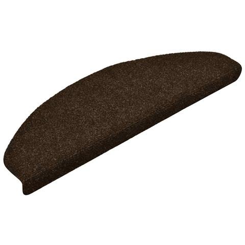 Tappetini per scale autoadesivi 20 pz 65x21x4 cm marrone semicircolari grandi - Foto 2