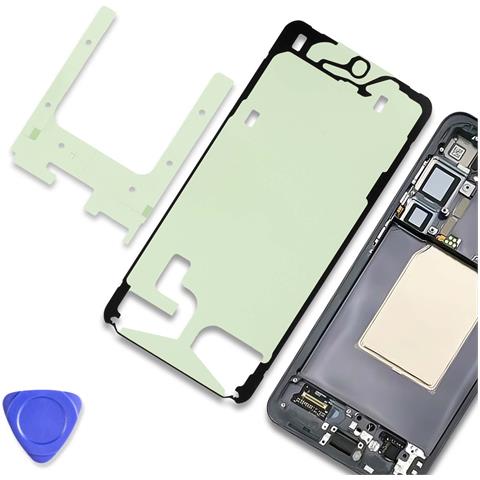 Kit Adesivo Schermo Per Galaxy S25 Plus Fronte E Retro Con Guarnizione Impermeabile, Verde / Nero - Foto 4