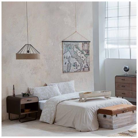 Lampada Soffitto Corda E Metallo Marrone 52x52x35h Cm - Foto 2