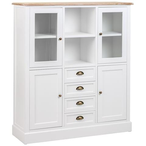 Vetrina In Legno Bianco 115x35x130,5h - Foto 1