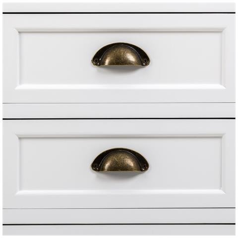 Vetrina In Legno Bianco 115x35x130,5h - Foto 8