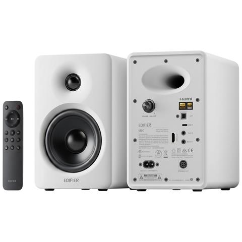 M90 Diffusori per PC, 100W RMS, Hi-Res Audio, LDAC, Bluetooth 6.0 - Bianco - Foto 6
