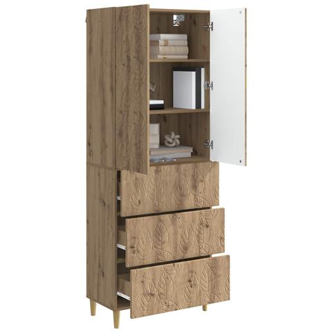 Set di armadi 2 pcs Rovere Artigianale 66 x 34,5 x 90 cm - Foto 2