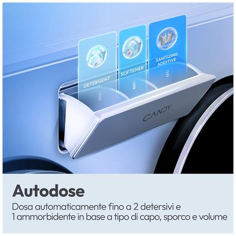 Lavatrice MultiWash a carica frontale, 3 oblò, Libera installazione, 10 kg + 1kg + 1kg, 1400 RPM, Classe A, Bianco, L x P x A (mm) 600x595x1070 - Foto 2