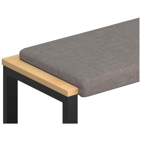 Cuscino per panchina Tessuto Tortora Profondità 35 cm - Foto 1