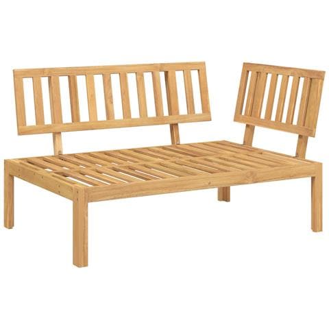 Set di divani 4 pz Antracite Legno di Acacia Massello - Foto 2