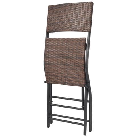 Set Mobili Da Giardino Sette Pz In Polyrattan Marrone - Foto 8