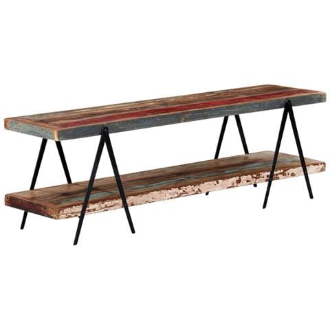 Mobile Porta Tv 160x40x50 Cm In Legno Massello Di Recupero - Foto 2