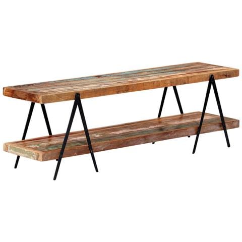 Mobile Porta Tv 160x40x50 Cm In Legno Massello Di Recupero - Foto 9