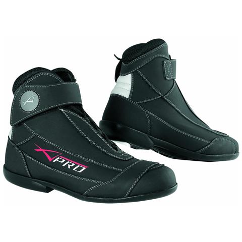 Scarpa Moto Scarpette Calzature Motociclismo Scoouter Stivale Pelle Nero 41 - Foto 1
