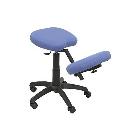 Modello 37 g - sgabello Da Ufficio Ergonomico, Girevole E Regolabile In Altezza - tapissé In Tessuto Bali Colore Blu Chiaro (genouillère Régable)  - Foto 1