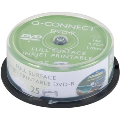 Dvd-r Spindle 16x 120 Min Stampabile Conf. Da 25 Pezzi - Kf18021 - Foto 1