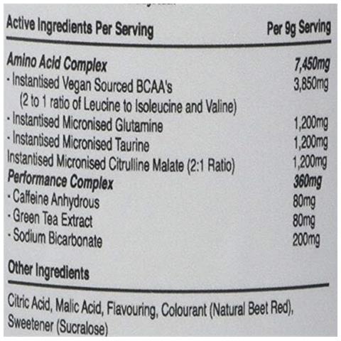 Guerriero Amino Blast Bcaa Powder 270g Aminoacidi - Cherry Cola 30 Porzioni - Foto 4