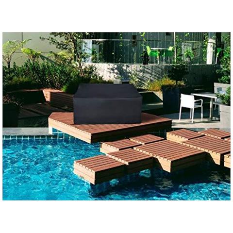 Garden Bench Coperchio 2 Sedile 420d Impermeabile In Tessuto Oxford Rip-proof Uv Water-resistant Black-2 Yeas Duso 131x69x65 89 Cm - Foto 2