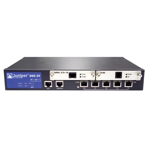 SSG 20, Cablato, Ethernet, Fast Ethernet, Gigabit Ethernet, HDLC, Frame Relay, PPP, MLPPP, FRF. 15, FRF. 16, SNMP 2, SNMP, Telnet, HTTP, HTTPS, NetBEUI / NetBIOS, L2TP, IPSec, PPPoE, BGP, OSPF, RIP-1, RIP-2, DES, MD5, SHA-1 - Foto 1