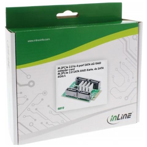 66910, M. 2, SATA, 0, 1, 10, JBOD, Windows 10 Home, Windows 7 Home Premium, Windows 8, Windows 8.1, Windows Vista Home Premium, Windows Server 2008, Windows Server 2008 x64, Nero, Oro, Verde, Argento - Foto 2