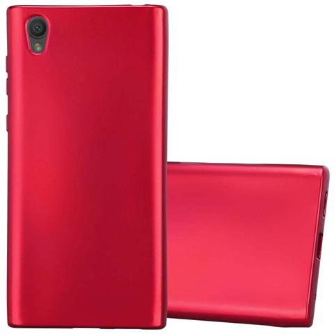 Custodia Compatibile Con Sony Xperia L1 In Rosso Metallico - Coperchio Protettivo In Silicone Tpu Flessibile - Foto 1