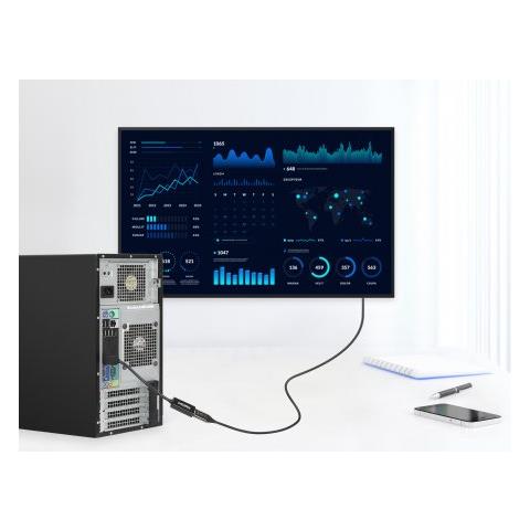 153713 adattatore per inversione del genere dei cavi DisplayPort HDMI Nero - Foto 6