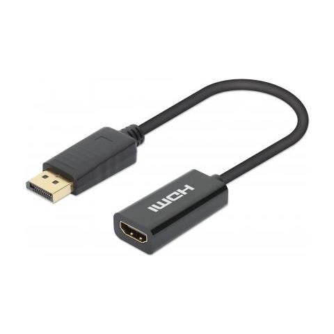 153713 adattatore per inversione del genere dei cavi DisplayPort HDMI Nero - Foto 1