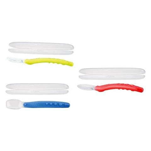 Set Posate Infanzia Nuby Id5555 Cucchiaino Con Custodia Assortito - Foto 1