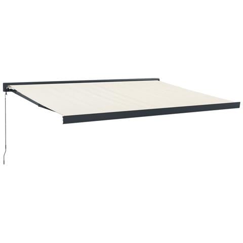 Tenda Da Sole Retrattile Crema 4,5x3 M In Tessuto E Alluminio - Foto 1