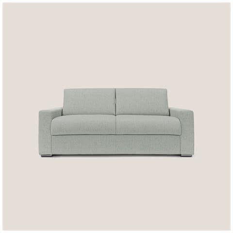 Nixon Divano letto matrimoniale con materasso 20 cm in tessuto impermeabile T03 220 cm (mat. 160x197) grigio chiaro - Foto 2