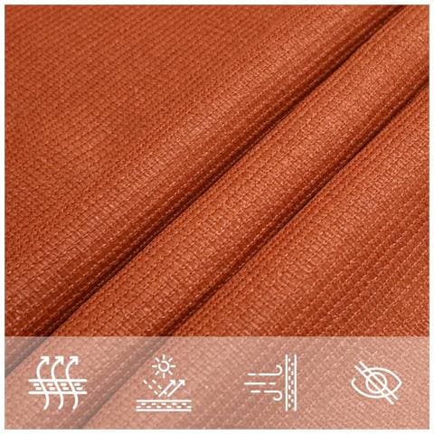 Vela Parasole 160 G /m Rettangolare Arancione 4x7 M In Hdpe - Foto 10