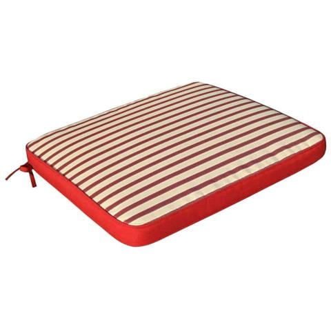 Cuscino Quadrato In Poliestere Impermeabile E Sfoderabile 40x40 Cm Per Sedia - Red - Foto 1