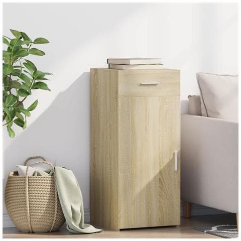 Credenza Rovere Sonoma 40x42,5x93 Cm In Legno Multistrato - Foto 1