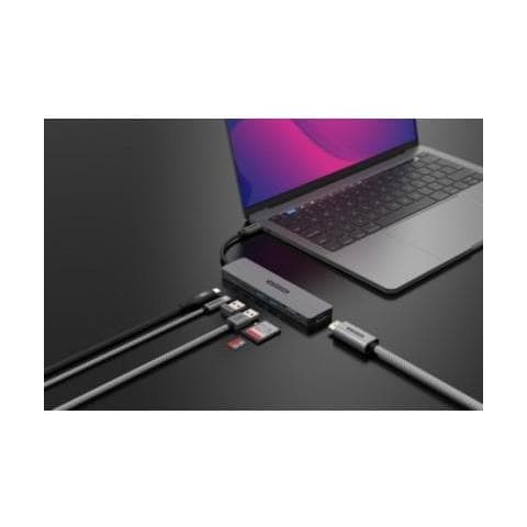 Docking station multiporta USB-C Power Delivery 7 in 1 Colore Grigo - Foto 4