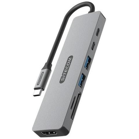 Docking station multiporta USB-C Power Delivery 7 in 1 Colore Grigo - Foto 1