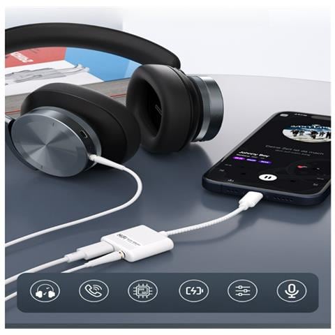 Adattatore 2 In 1 Da Usb-c A Jack Per Cuffie Da 3,5 Mm Con Ricarica Rapida Pd Da 60 W - Foto 5