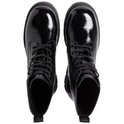 Chunky Combat Laceup Boot Triple Black Stivaletti Sintetico Scarpe Donna Nero Eu 41, Yw0yw01265 0gt - Foto 3