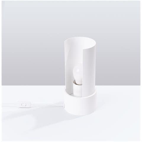 Lampada Da Tavolo Flash Bianco Sl. 1675 - Minimalista Lampada Da Scrivania Bianco 21x10x10 Cm - Foto 2