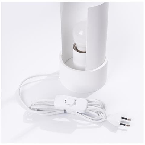 Lampada Da Tavolo Flash Bianco Sl. 1675 - Minimalista Lampada Da Scrivania Bianco 21x10x10 Cm - Foto 8