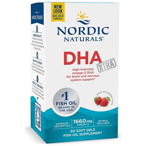 Dha Xtra 1660 Mg Di Omega-3 60 Capsule Morbide Gusto Fragola - Foto 1