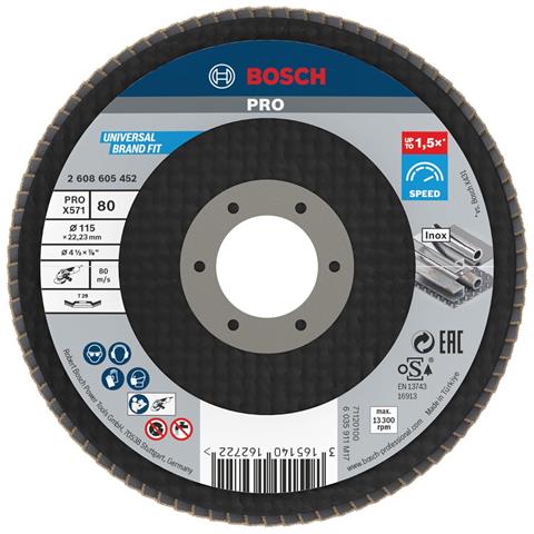 1 Disco Lamellare Angolato 115 Mm G 80 Best For Metal - Foto 1