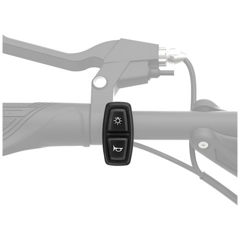 Interruttore Clacson Dualtron Mini A Corpo Lungo Originale, Nero - Foto 4