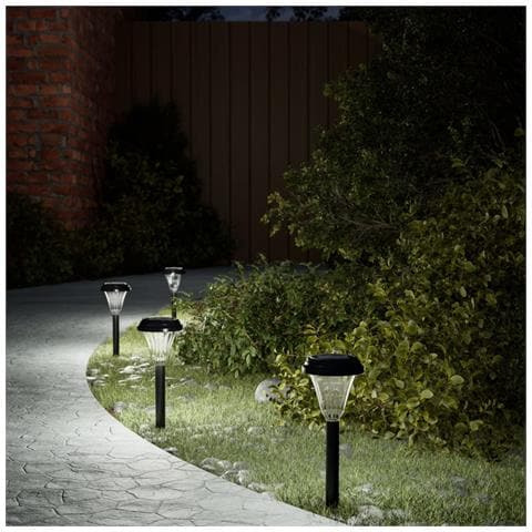 Luci Solari per Percorsi con Picchetti 12 pz Bianche - Foto 2