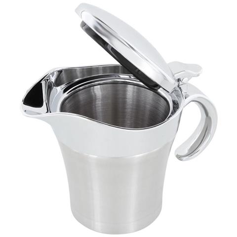 Salsiera Coibentata 18 Cm X 11,5 Cm Argento Opaco - Foto 1