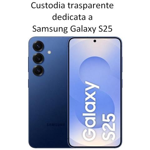 Ultra Slim Custodia Tpu Silicone 0,3mm Cover Case Per Samsung Galaxy S25 Trasparente - Foto 2