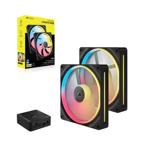 iCUE LINK LX140-R RGB Case per computer Ventilatore 14 cm Nero 2 pz - Foto 3