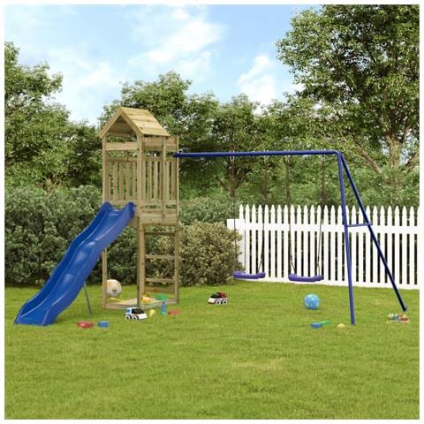 Set Da Gioco Da Esterno In Legno Di Pino Impregnato - Foto 1