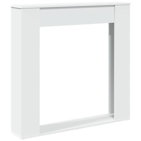 Cornice Per Camino Bianca 100x20x100 Cm In Truciolato - Foto 2