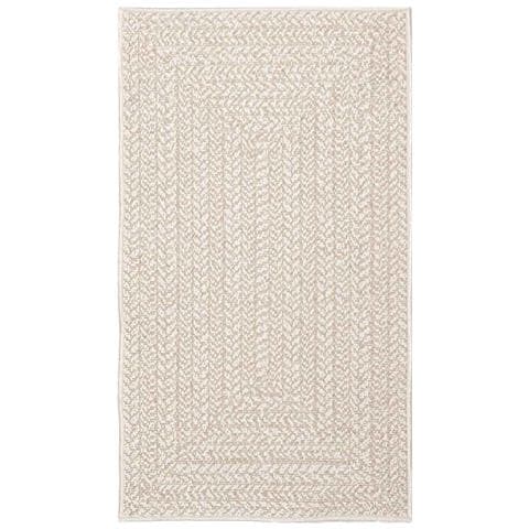 Tappeto Zizur Crema 60x110 Cm Aspetto Iuta Interni Ed Esterni - Foto 3