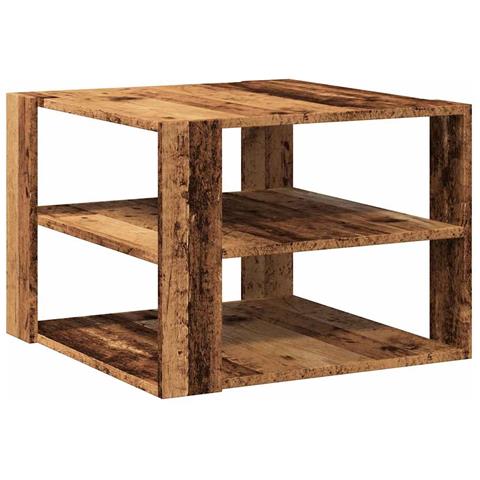Tavolino Da Salotto Legno Vecchio 58x58x40 Cm Legno Multistrato - Foto 2