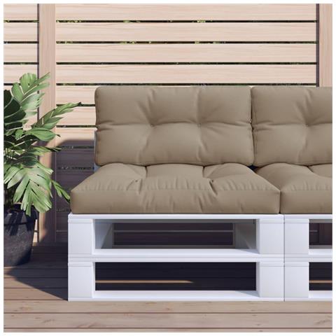 Cuscino Per Pallet Tortora 80x40x12 Cm In Tessuto - Foto 1