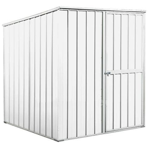Box Lamiera Attrezzi Casetta Giardino In Acciaio Zincato 175x185cm X H1.92m - 70kg - 2,92mq - Bianco - Foto 1