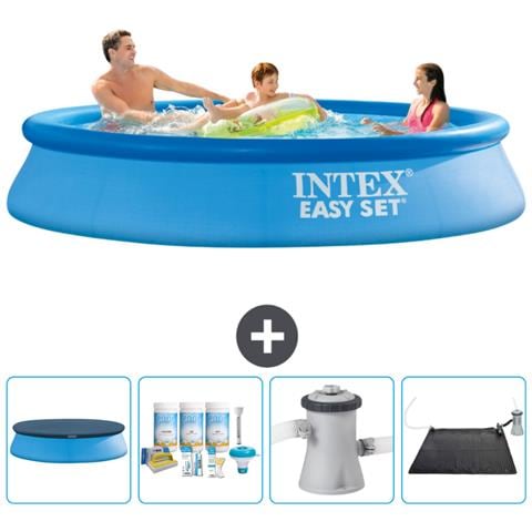 Piscina Fuori Terra - In Giro - 305x305x61 Cm - Blu - Include Accessori Coordinati Cb4 - Foto 1