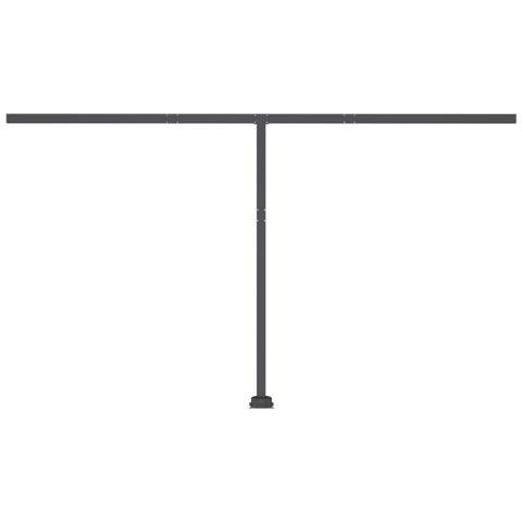 Lusso Casadino -  Tenda Da Sole Retrattile Manuale Con Led 400x350 Cm Blu Bianco - Foto 8